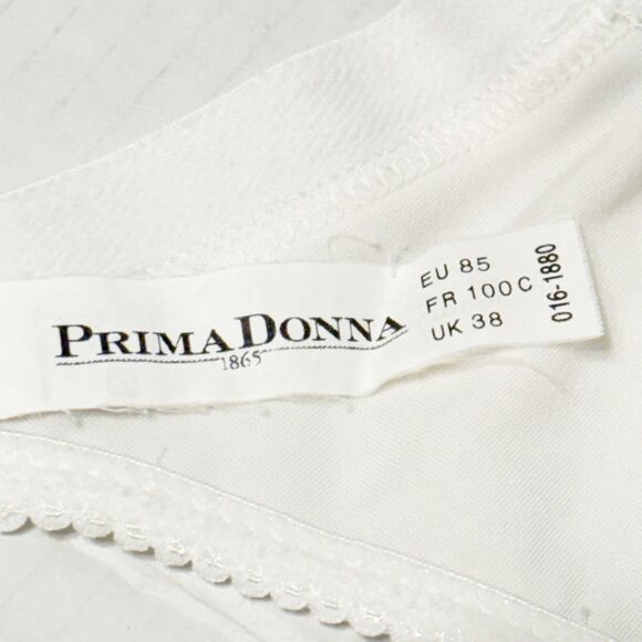 Prima Donna 38C Embroidered Unlined Underwire Support Bra 16-1880 White - Picture 10 of 11